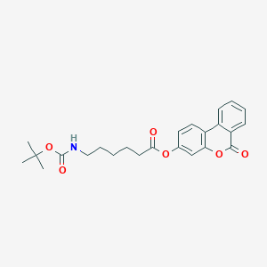 6-oxo-6H-benzo[c]chromen-3-yl 6-[(tert-butoxycarbonyl)amino]hexanoate