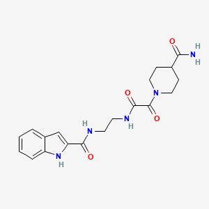 N-(2-{[(4-carbamoylpiperidin-1-yl)(oxo)acetyl]amino}ethyl)-1H-indole-2-carboxamide