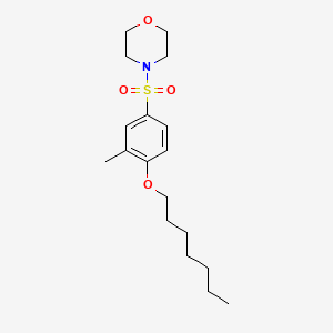 4-[(4-Heptyloxy-3-methylphenyl)sulfonyl]morpholine