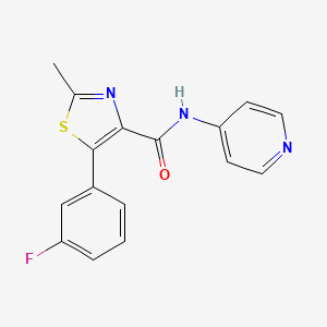 5-(3-fluorophenyl)-2-methyl-N-(pyridin-4-yl)thiazole-4-carboxamide