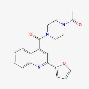 1-(4-{[2-(Furan-2-yl)quinolin-4-yl]carbonyl}piperazin-1-yl)ethanone