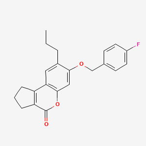 7-[(4-fluorobenzyl)oxy]-8-propyl-2,3-dihydrocyclopenta[c]chromen-4(1H)-one