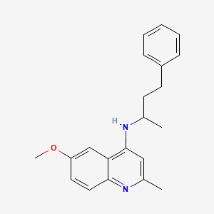 molecular formula C21H24N2O B12185849 6-methoxy-2-methyl-N-(4-phenylbutan-2-yl)quinolin-4-amine 