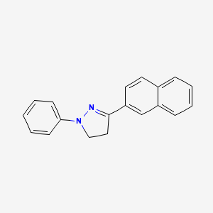 B1218587 1-Phenyl-3-(2-naphthyl)-2-pyrazoline CAS No. 3314-37-2