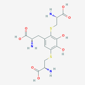 B1218588 2,5-S,S-Dicysteinyldopa CAS No. 57954-84-4