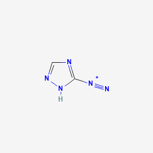 B1218598 1h-1,2,4-Triazole-5-diazonium CAS No. 29768-83-0
