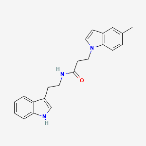 N-(2-(1H-indol-3-yl)ethyl)-3-(5-methyl-1H-indol-1-yl)propanamide