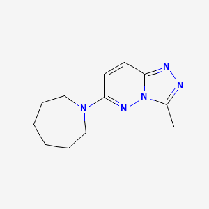 molecular formula C12H17N5 B12186086 6-(Azepan-1-yl)-3-methyl[1,2,4]triazolo[4,3-b]pyridazine 