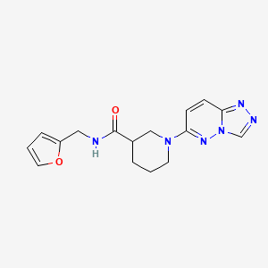 N-(furan-2-ylmethyl)-1-([1,2,4]triazolo[4,3-b]pyridazin-6-yl)piperidine-3-carboxamide