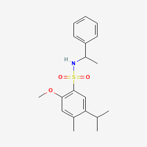 {[2-Methoxy-4-methyl-5-(methylethyl)phenyl]sulfonyl}(phenylethyl)amine