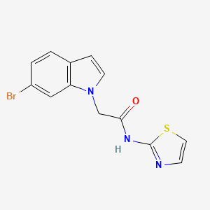 2-(6-bromo-1H-indol-1-yl)-N-(1,3-thiazol-2-yl)acetamide