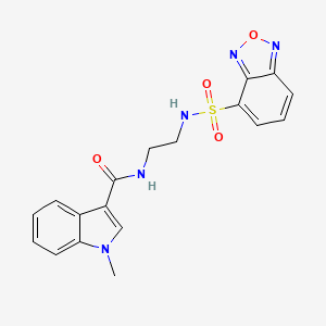 N-{2-[(2,1,3-benzoxadiazol-4-ylsulfonyl)amino]ethyl}-1-methyl-1H-indole-3-carboxamide