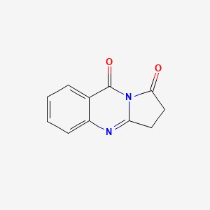 molecular formula C11H8N2O2 B12186232 2,3-Dihydropyrrolo(2,1-b)quinazoline-1,9-dione CAS No. 68321-98-2