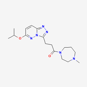 1-(4-Methyl-1,4-diazepan-1-yl)-3-[6-(propan-2-yloxy)[1,2,4]triazolo[4,3-b]pyridazin-3-yl]propan-1-one