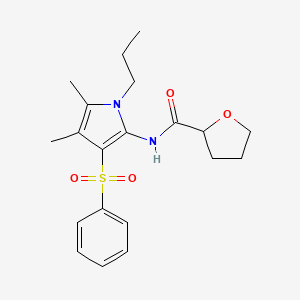 N-[4,5-dimethyl-3-(phenylsulfonyl)-1-propyl-1H-pyrrol-2-yl]tetrahydrofuran-2-carboxamide