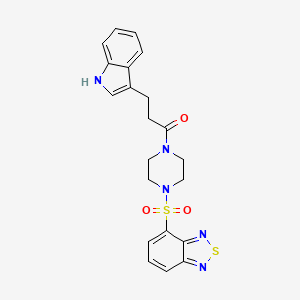 1-[4-(2,1,3-benzothiadiazol-4-ylsulfonyl)piperazin-1-yl]-3-(1H-indol-3-yl)propan-1-one