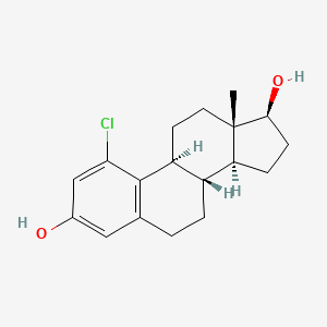 molecular formula C18H23ClO2 B1218659 1-Chloroestradiol CAS No. 95846-28-9
