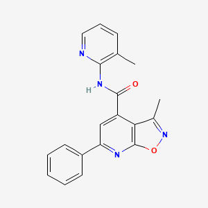 3-methyl-N-(3-methylpyridin-2-yl)-6-phenyl[1,2]oxazolo[5,4-b]pyridine-4-carboxamide