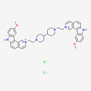 molecular formula C46H50Cl2N6O2 B1218663 二间甲啉氯化物 CAS No. 74517-42-3