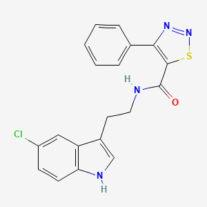 N-[2-(5-chloro-1H-indol-3-yl)ethyl]-4-phenyl-1,2,3-thiadiazole-5-carboxamide