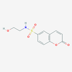 N-(2-hydroxyethyl)-2-oxo-2H-chromene-6-sulfonamide