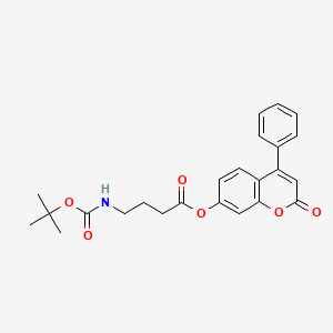 2-oxo-4-phenyl-2H-chromen-7-yl 4-[(tert-butoxycarbonyl)amino]butanoate