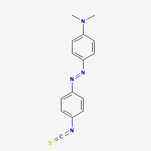 molecular formula C15H14N4S B1218674 4-((4-异硫氰酸苯基)偶氮)-N,N-二甲基苯胺 CAS No. 7612-98-8