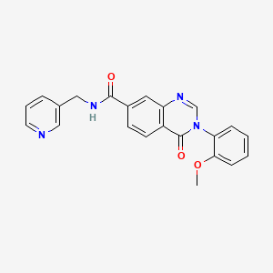 3-(2-methoxyphenyl)-4-oxo-N-(pyridin-3-ylmethyl)-3,4-dihydroquinazoline-7-carboxamide