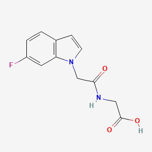 N-[(6-fluoro-1H-indol-1-yl)acetyl]glycine