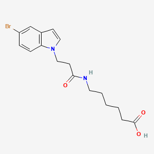 6-{[3-(5-bromo-1H-indol-1-yl)propanoyl]amino}hexanoic acid