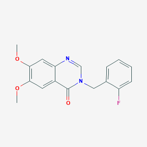 3-(2-fluorobenzyl)-6,7-dimethoxyquinazolin-4(3H)-one