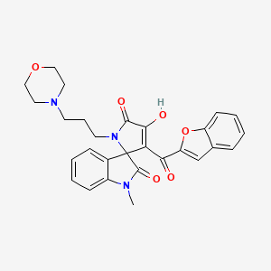 3'-(1-benzofuran-2-ylcarbonyl)-4'-hydroxy-1-methyl-1'-[3-(morpholin-4-yl)propyl]spiro[indole-3,2'-pyrrole]-2,5'(1H,1'H)-dione