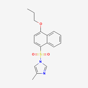 4-Methyl-1-[(4-propoxynaphthyl)sulfonyl]imidazole