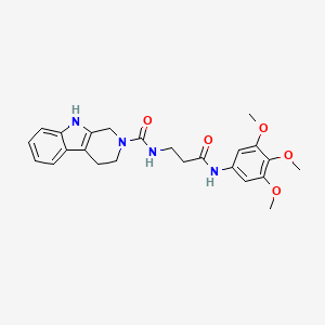 N-{3-oxo-3-[(3,4,5-trimethoxyphenyl)amino]propyl}-1,3,4,9-tetrahydro-2H-beta-carboline-2-carboxamide