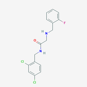 N-[(2,4-dichlorophenyl)methyl]-2-{[(2-fluorophenyl)methyl]amino}acetamide