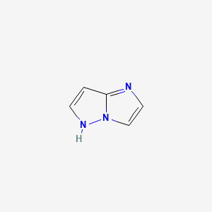 molecular formula C5H5N3 B1218700 1H-咪唑并[1,2-b]吡唑 CAS No. 251-80-9