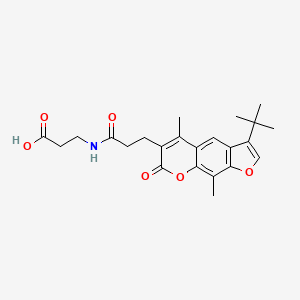 N-[3-(3-tert-butyl-5,9-dimethyl-7-oxo-7H-furo[3,2-g]chromen-6-yl)propanoyl]-beta-alanine