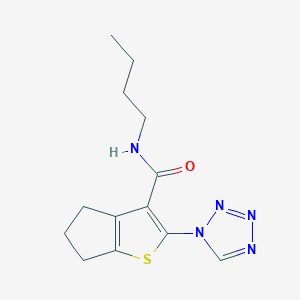 N-butyl-2-(1H-tetrazol-1-yl)-5,6-dihydro-4H-cyclopenta[b]thiophene-3-carboxamide