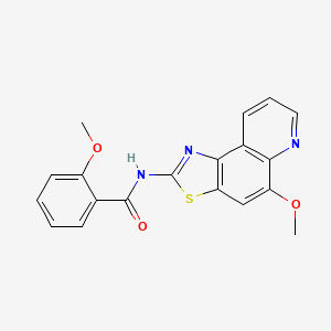 2-methoxy-N-[(2Z)-5-methoxy[1,3]thiazolo[4,5-f]quinolin-2(1H)-ylidene]benzamide