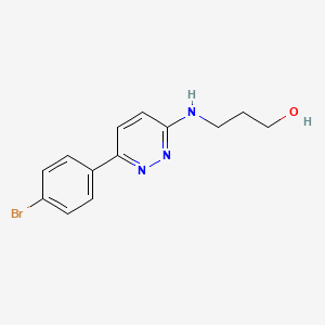 3-{[6-(4-Bromophenyl)pyridazin-3-yl]amino}propan-1-ol