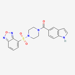 [4-(2,1,3-benzoxadiazol-4-ylsulfonyl)piperazin-1-yl](1H-indol-5-yl)methanone