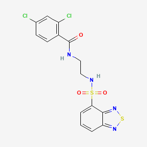 N-{2-[(2,1,3-benzothiadiazol-4-ylsulfonyl)amino]ethyl}-2,4-dichlorobenzamide