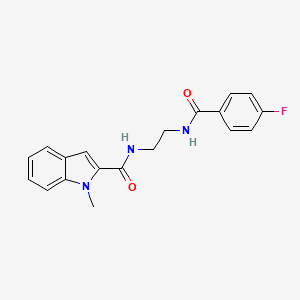 N-(2-{[(4-fluorophenyl)carbonyl]amino}ethyl)-1-methyl-1H-indole-2-carboxamide