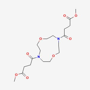 Dimethyl 4,4'-(1,7-dioxa-4,10-diazacyclododecane-4,10-diyl)bis(4-oxobutanoate)