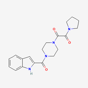 1-[4-(1H-indol-2-ylcarbonyl)piperazin-1-yl]-2-(pyrrolidin-1-yl)ethane-1,2-dione