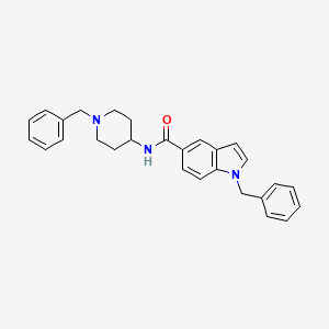 1-benzyl-N-(1-benzyl-4-piperidinyl)-1H-indole-5-carboxamide