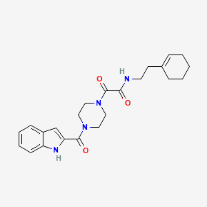 N-[2-(cyclohex-1-en-1-yl)ethyl]-2-[4-(1H-indol-2-ylcarbonyl)piperazin-1-yl]-2-oxoacetamide