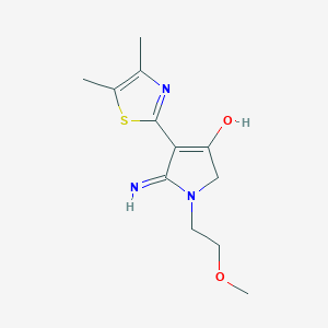 4-(4,5-dimethyl-1,3-thiazol-2-yl)-5-imino-1-(2-methoxyethyl)-2,5-dihydro-1H-pyrrol-3-ol