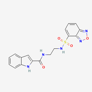 N-{2-[(2,1,3-benzoxadiazol-4-ylsulfonyl)amino]ethyl}-1H-indole-2-carboxamide