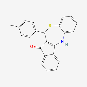 6-(4-methylphenyl)-6H-benzo[b]indeno[1,2-e][1,4]thiazepin-5-ol